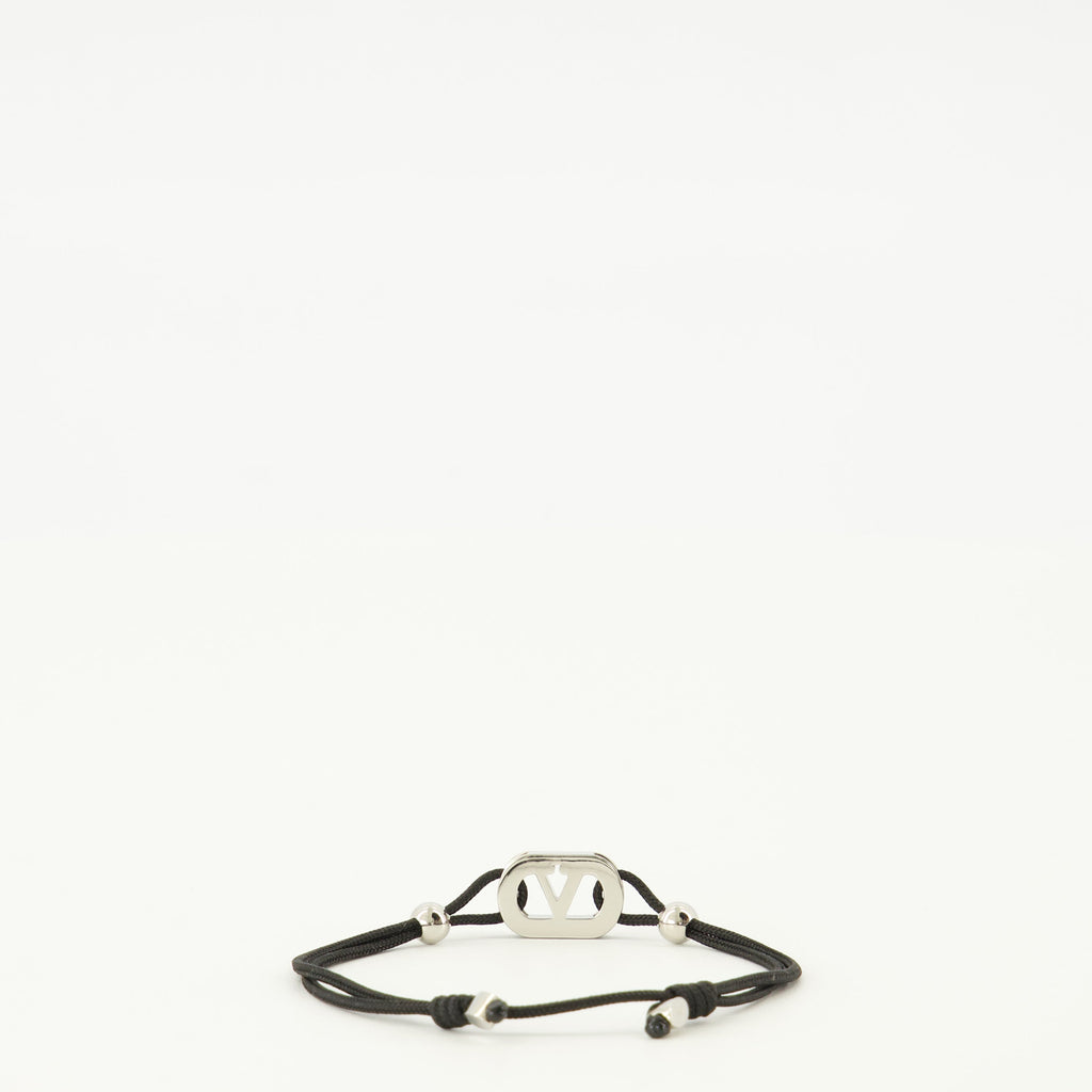 Image de l'article Bracelet Ovalette avec cordon de la marque Valentino Garavani pour Homme - Saison Printemps-Été 2026 - Vue de Dos