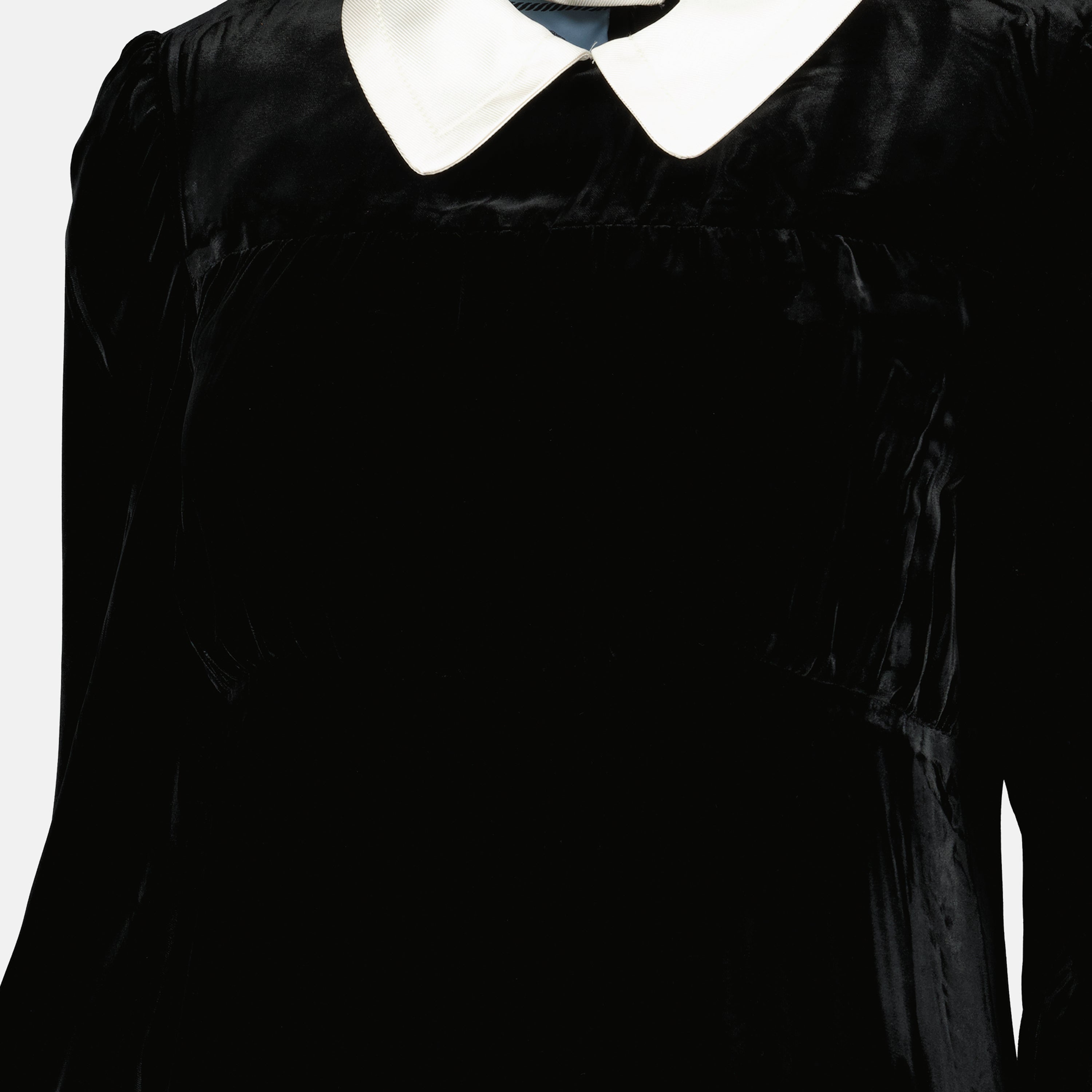 Image of Prada Black Velvet Dress by Prada for Women - Season Spring-Summer 2026 - Back View