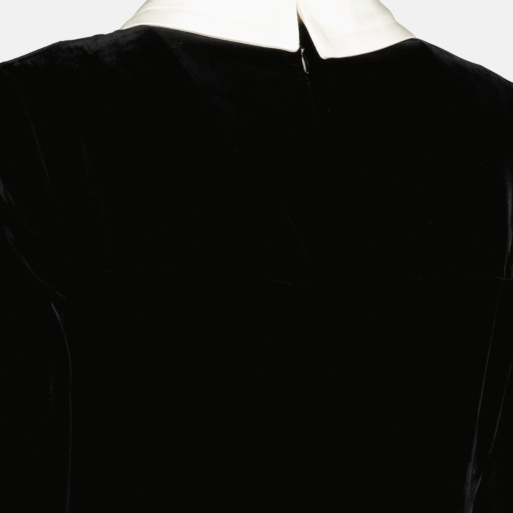 Image of Prada Black Velvet Dress by Prada for Women - Season Spring-Summer 2026 - Detail View 1