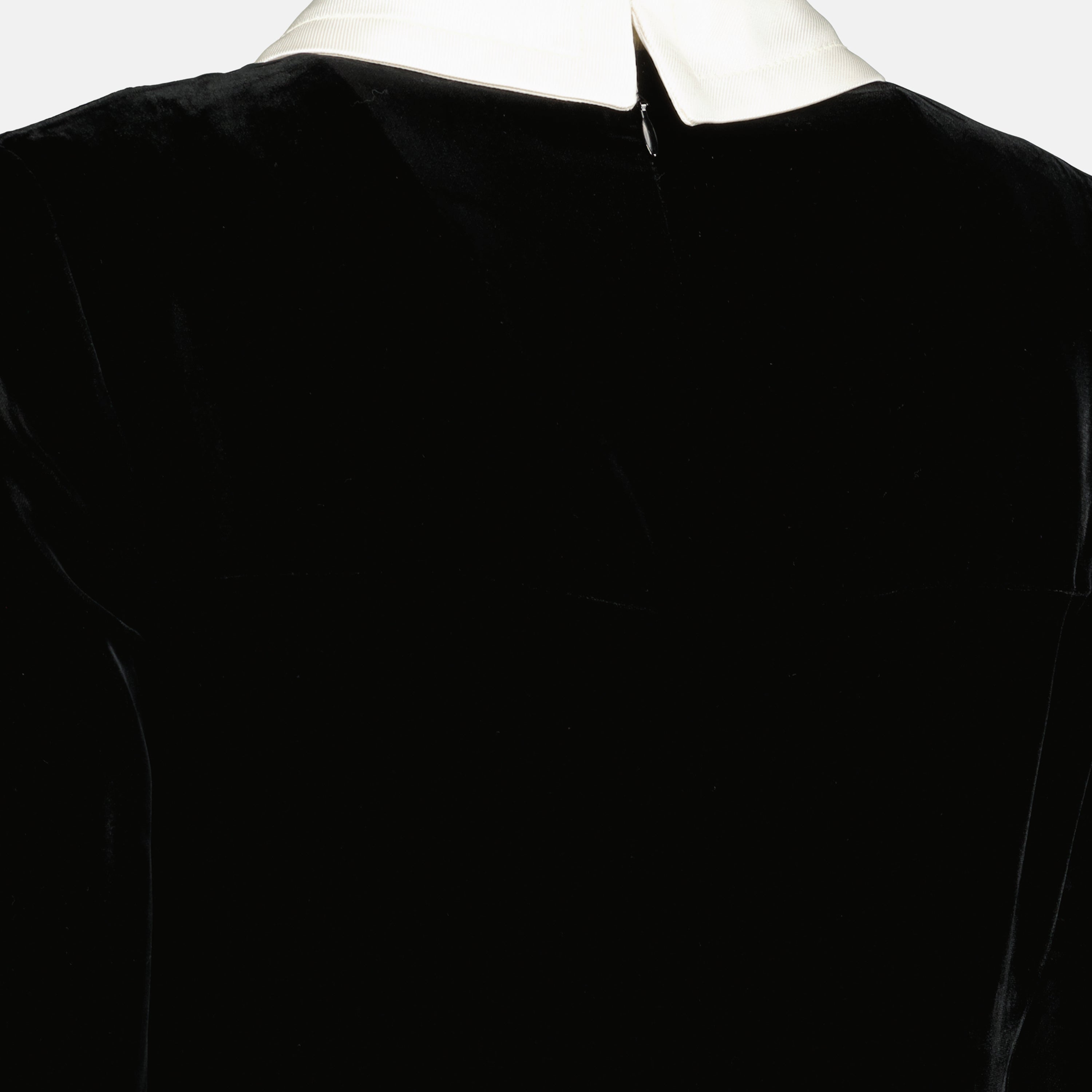 Image of Prada Black Velvet Dress by Prada for Women - Season Spring-Summer 2026 - Detail View 1