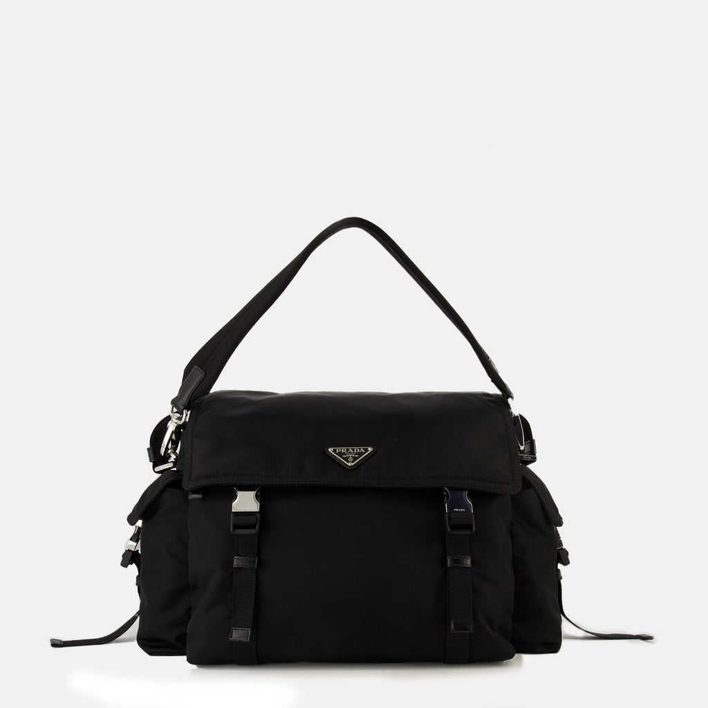 Image de l'article Sac Explore noir de la marque Prada pour Homme - Saison Printemps-Été 2026 - Vue de Face