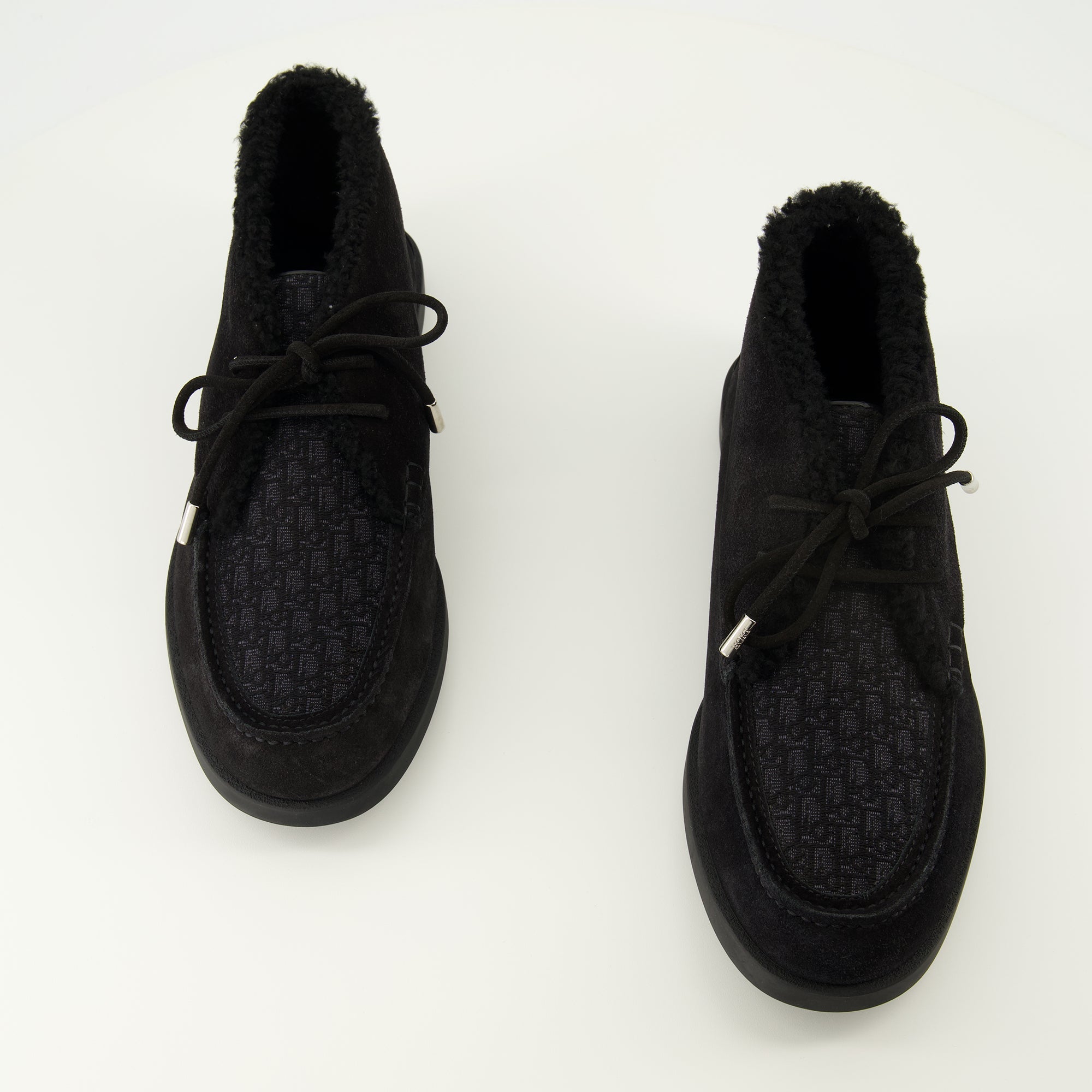 Image of Chukka Boots Noir by Dior for Men - Season Spring-Summer 2026 - Top View Pair