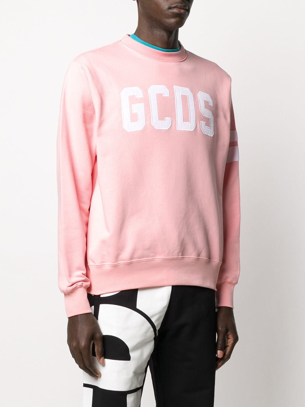 GCDS, logo sweatshirt, luxury men’s fashion, rose sweatshirt, designer casualwear