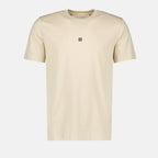 4G Embroidered Beige T-shirt