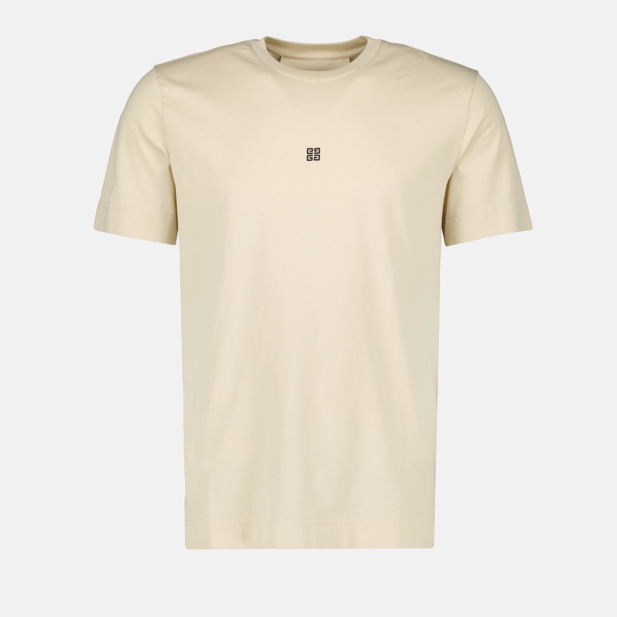 4G Embroidered Beige T-shirt