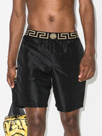 Versace swim shorts, Medusa swimwear, luxury men's swim shorts, designer swimwear, high-end swim shorts