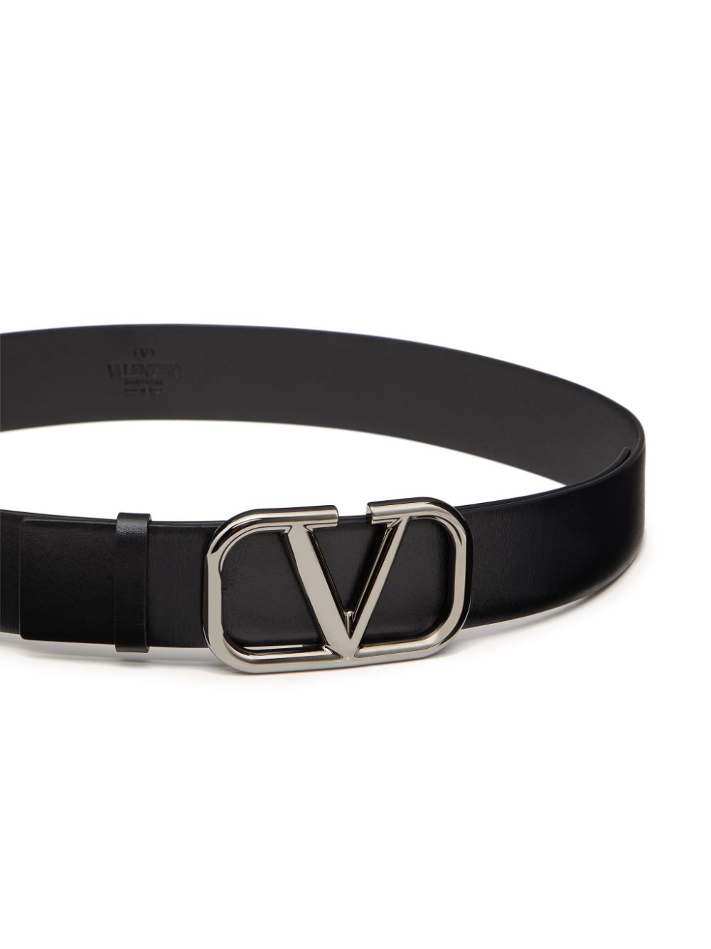 Valentino Garavani, VLogo belt, luxury men's belt, designer leather belt, black leather belt