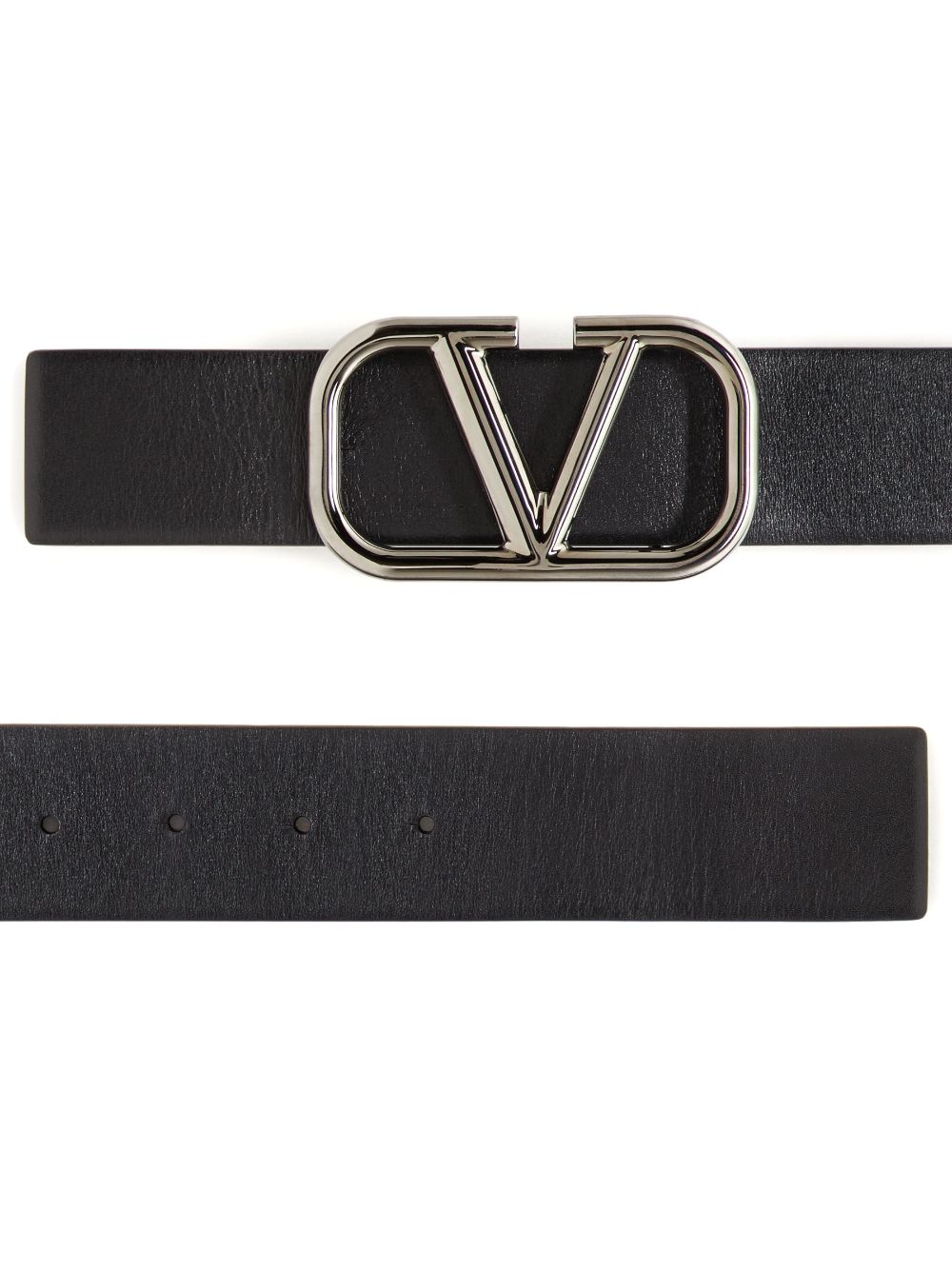 Valentino Garavani, VLogo belt, luxury men's belt, designer leather belt, black leather belt