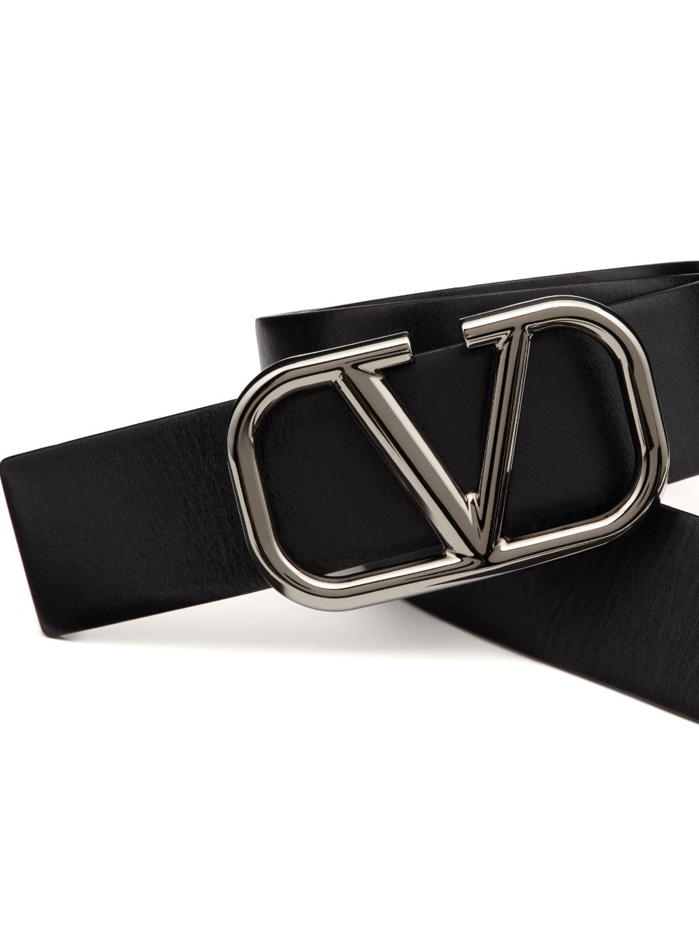 Valentino Garavani, VLogo belt, luxury men's belt, designer leather belt, black leather belt