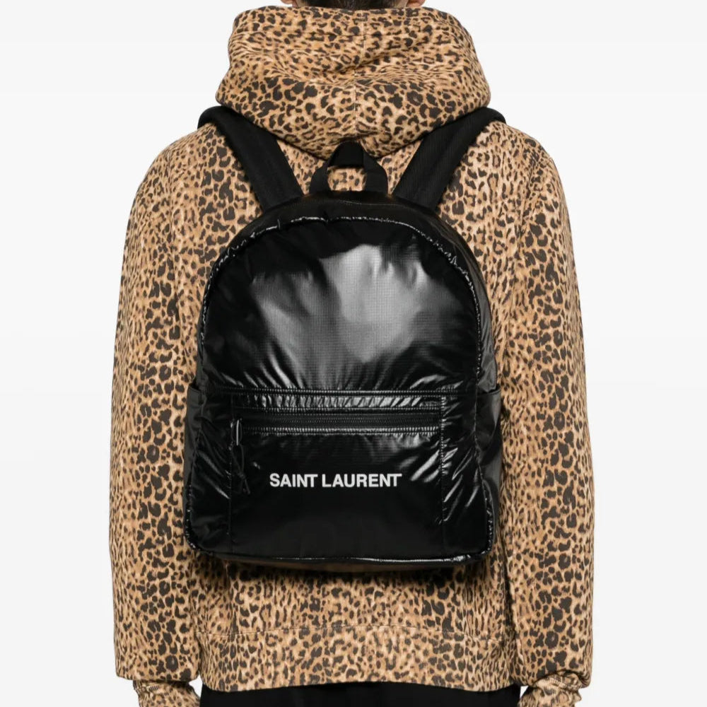 Nuxx backpack, nylon backpack, zip closure backpack, adjustable straps, water-resistant backpack