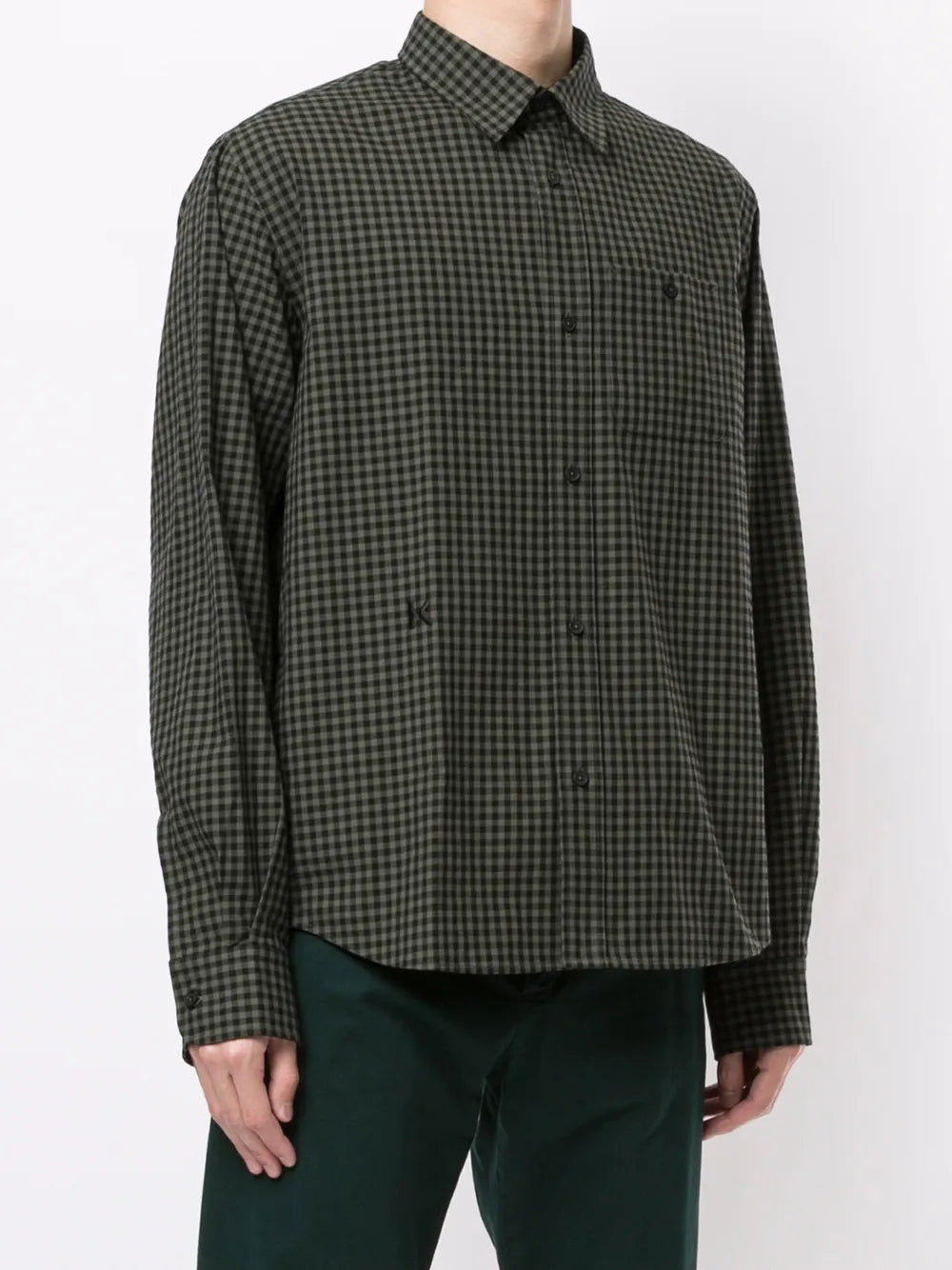 Kenzo checkered shirt, luxury men's shirts, elegant men's fashion, designer checkered shirt, Kenzo menswear