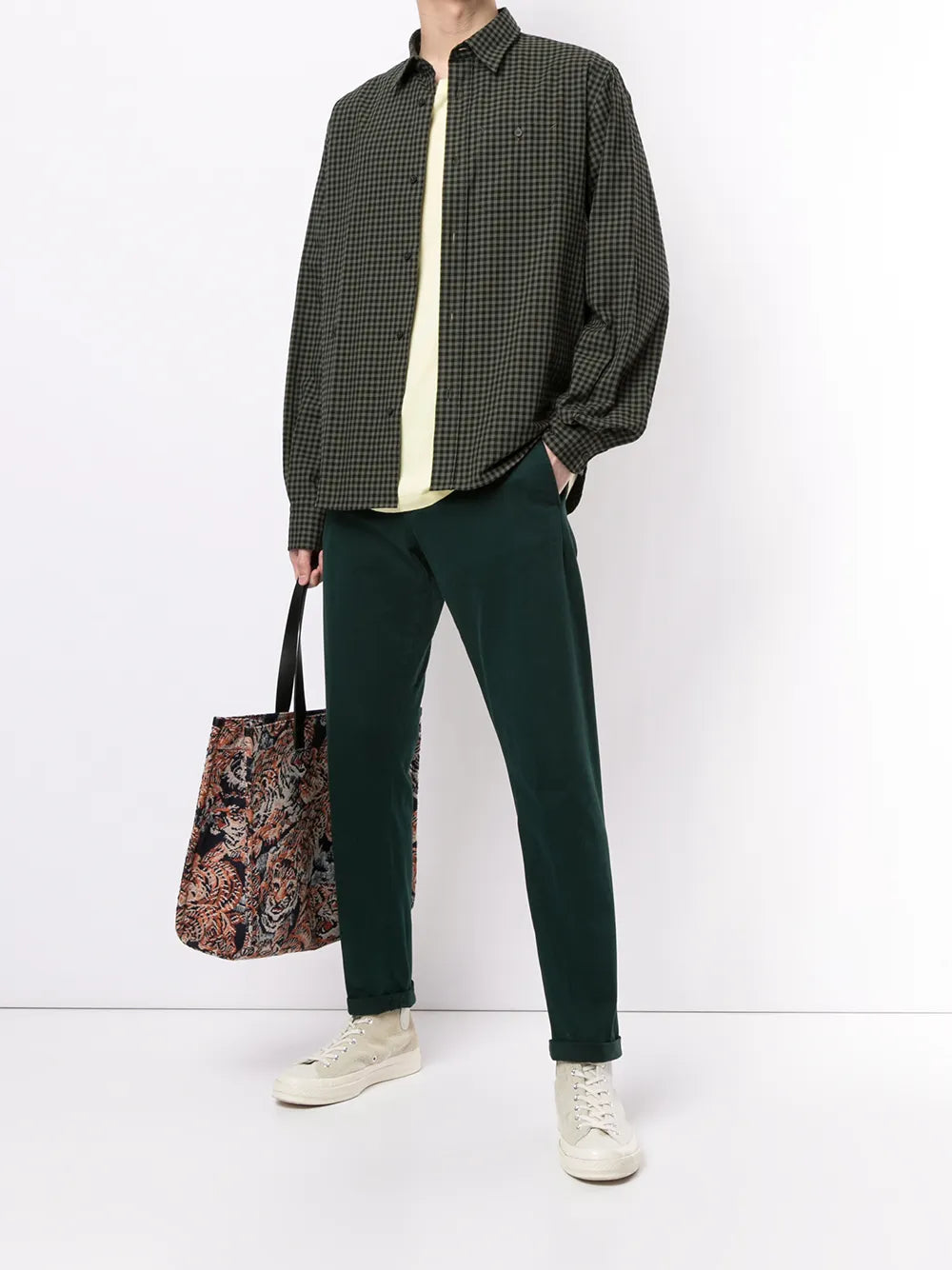 Kenzo checkered shirt, luxury men's shirts, elegant men's fashion, designer checkered shirt, Kenzo menswear