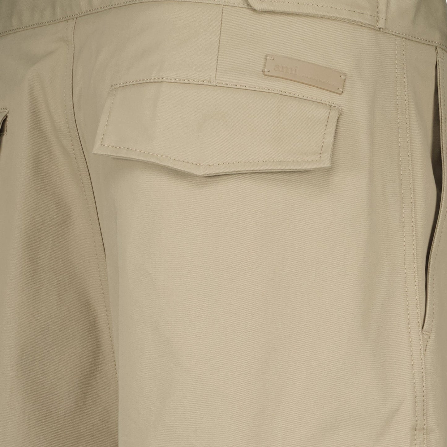 beige cargo pants, Ami Paris pants, cotton cargo trousers, modern casual wear, versatile pants
