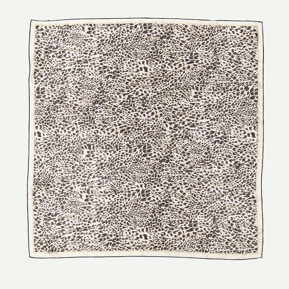 Image of Leopard Silk Scarf by Givenchy for Women - Season Autumn-Winter 2024 - Back View