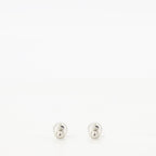 VLogo earrings, crystal earrings, Valentino accessories, silver earrings, Swarovski crystals