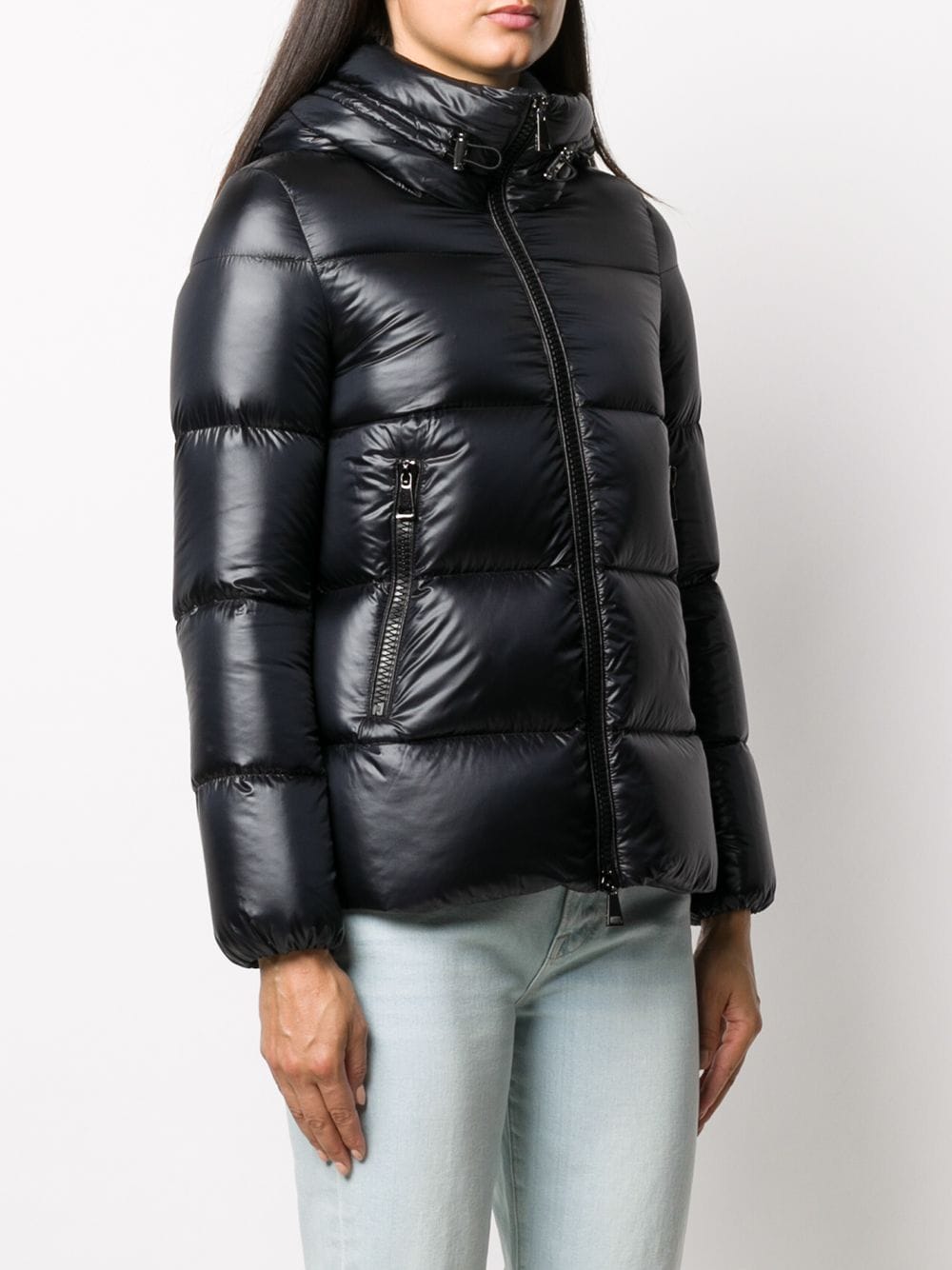 down jacket, Moncler, nylon jacket, black jacket, luxury outerwear