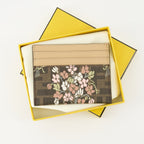 Fendi card holder, Roma Flower Bouquet, leather accessories, designer card holder, luxury fashion