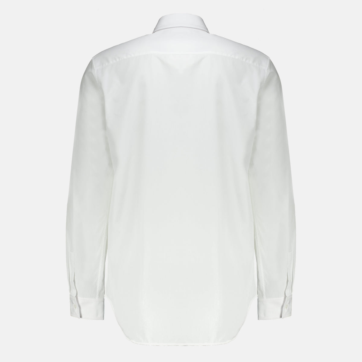 Camisa branca de algodão bordado