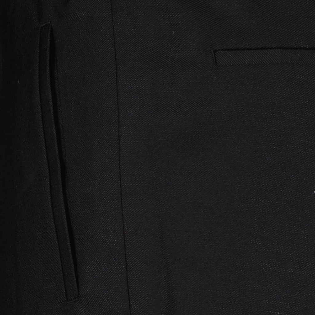 Imagem de Detalhe 5 das Calças Plissadas Pretas da Fendi para Homens - Temporada Primavera-Verão 2024