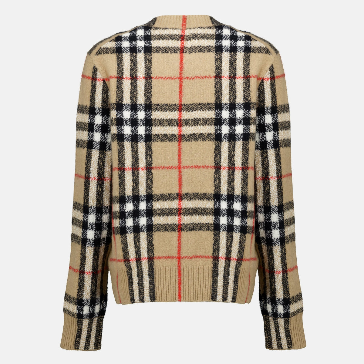 Cardigan in cashmere a quadri