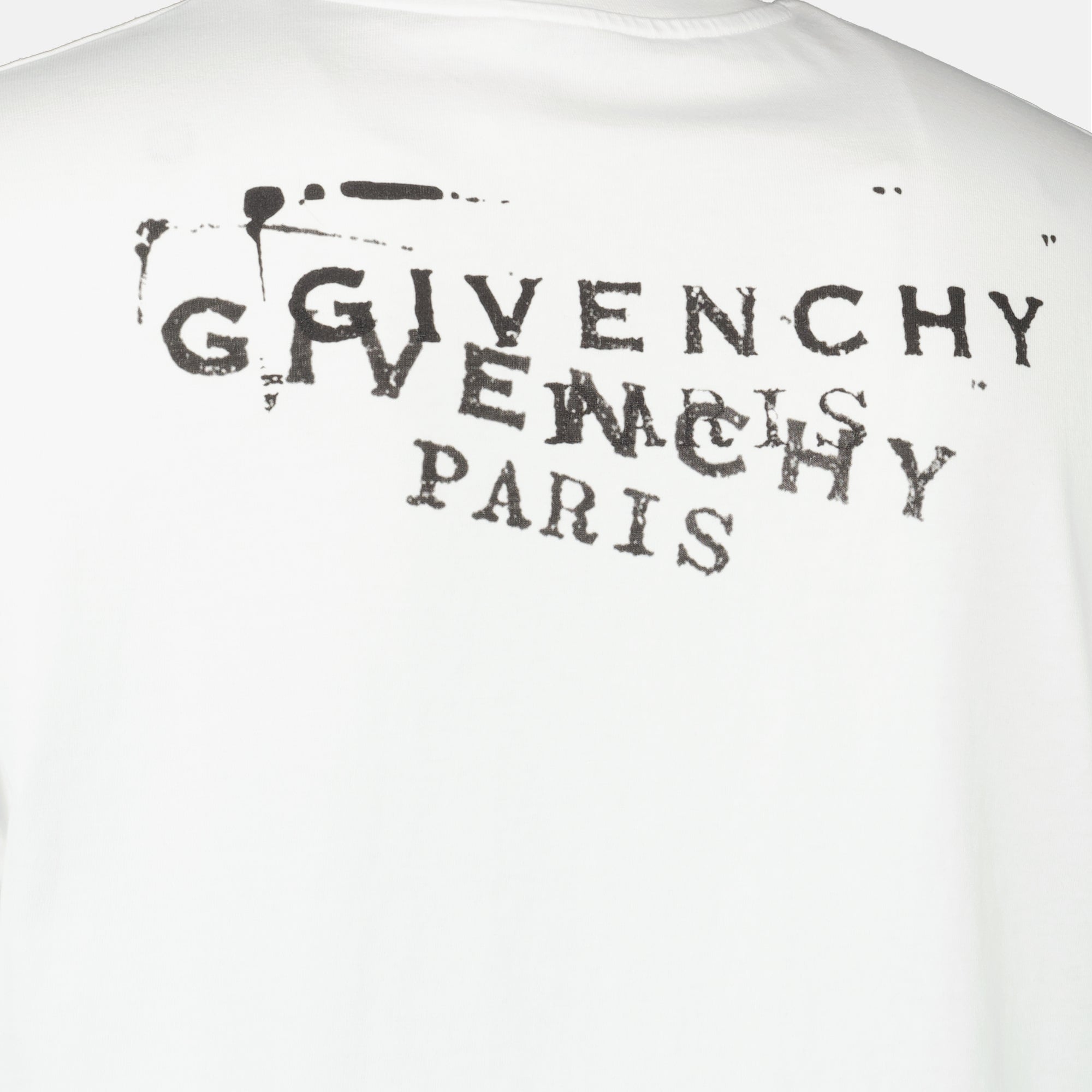 Givenchy t-shirt, white cotton t-shirt, logo printed t-shirt, Spring-Summer 2026, men's casual wear