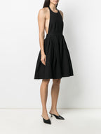 Prada dress, backless dress, black dress, women's luxury fashion, designer dresses