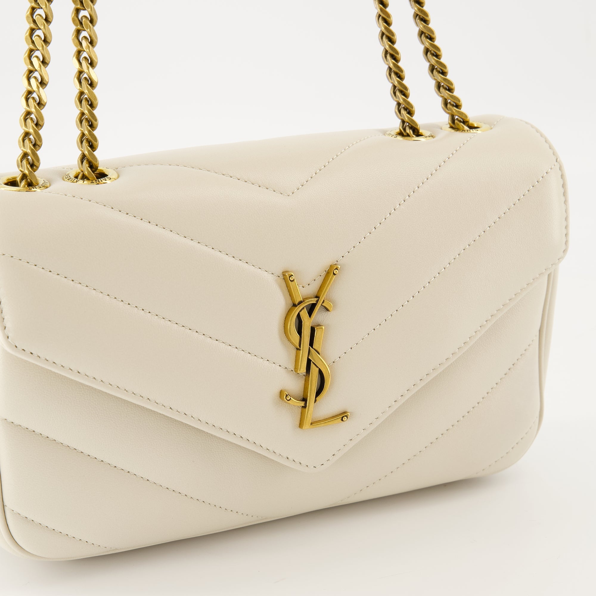 Le Sac Loulou Small Blanc - Saint Laurent | WE IN STYLE