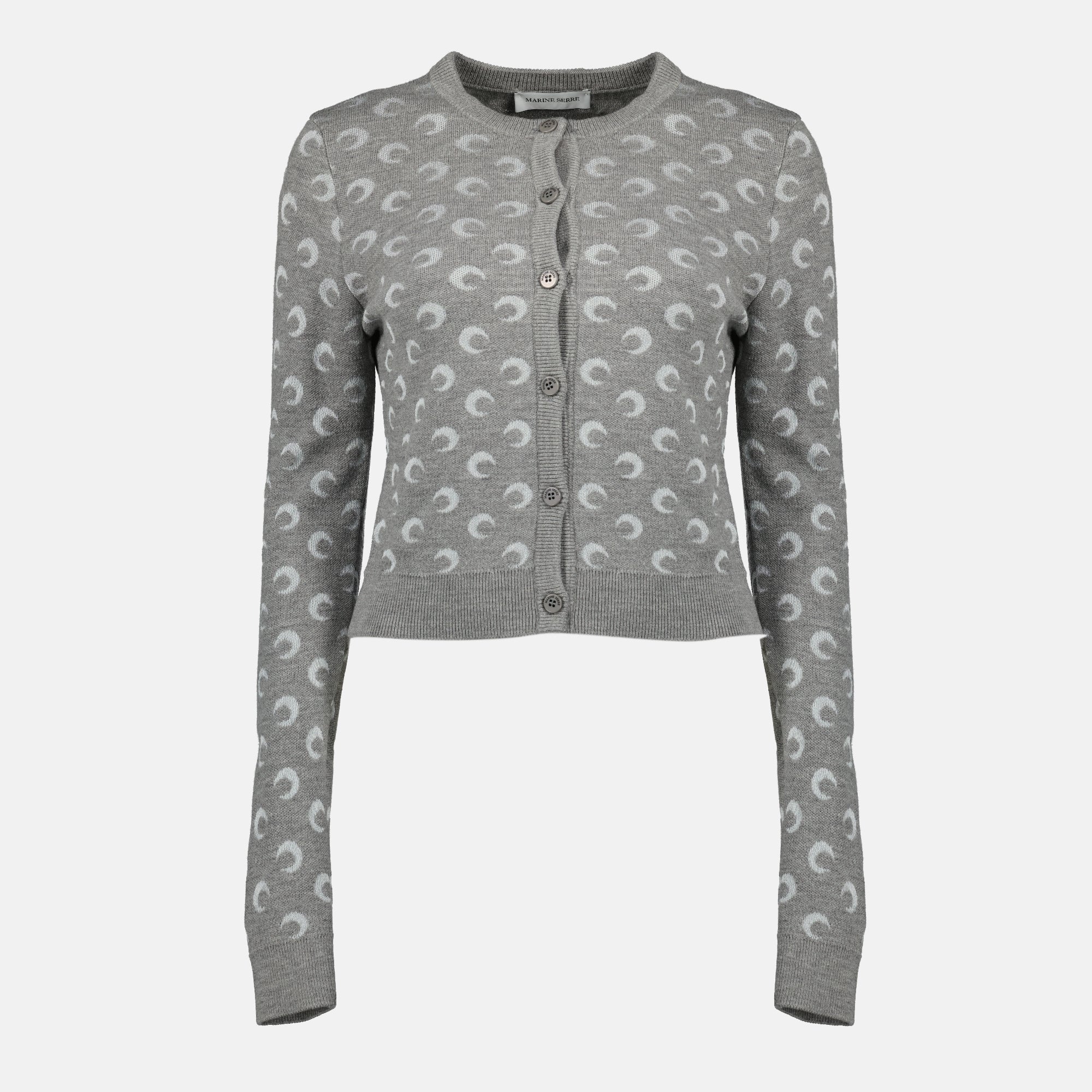Moon cardigan, Marine Serre cardigan, autumn winter fashion, wool cardigan, timeless knitwear