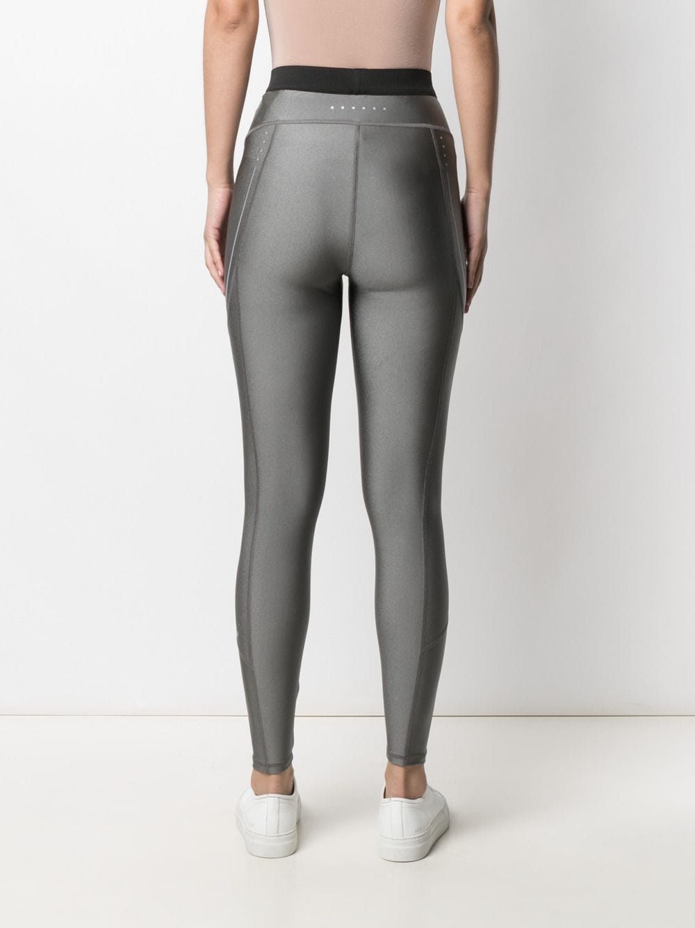 Moncler leggings, women's grey leggings, luxury activewear, designer leggings, Moncler fashion