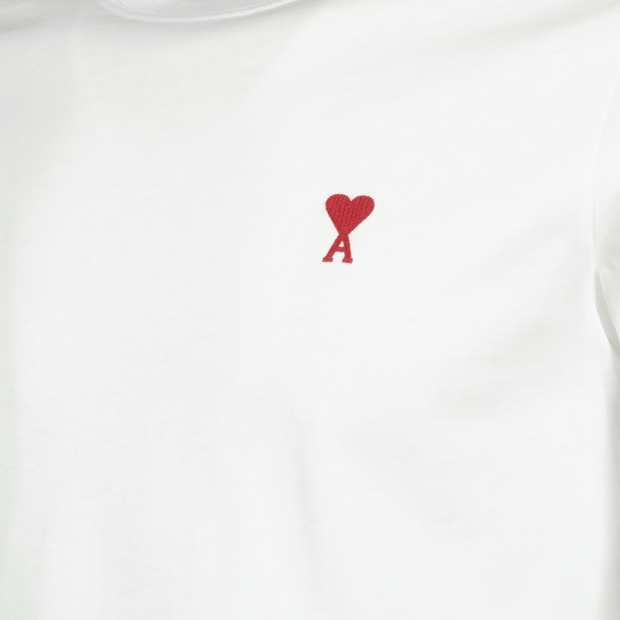 Ami de coeur T-shirt, white T-shirt, embroidered logo shirt, casual wear, unisex fashion