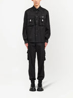 Image of Prada Re-Nylon Overshirt by Prada for Men - Season Spring-Summer 2026 - Model view 1