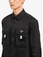 Image of Prada Re-Nylon Overshirt by Prada for Men - Season Spring-Summer 2026 - Model view 4