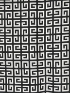 Givenchy scarf, silk scarf, black and white silk, 4G print scarf, luxury accessories