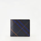 Burberry wallet, Check pattern wallet, leather wallet, men's accessories, calf leather wallet