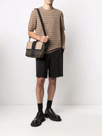 Fendi pochette, luxury men's accessories, brown Baguette, men's designer bags, high-end fashion
