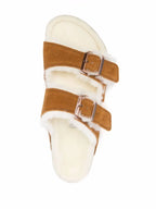 Image of Shearling Fur Arizona Sandals by Birkenstock for Men - Season Spring-Summer 2023 - Top View Pair