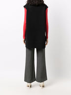 Prada Women's Sweater, Sleeveless Wool Sweater, Luxury Knitwear, Black Wool Sweater, Designer Fashion