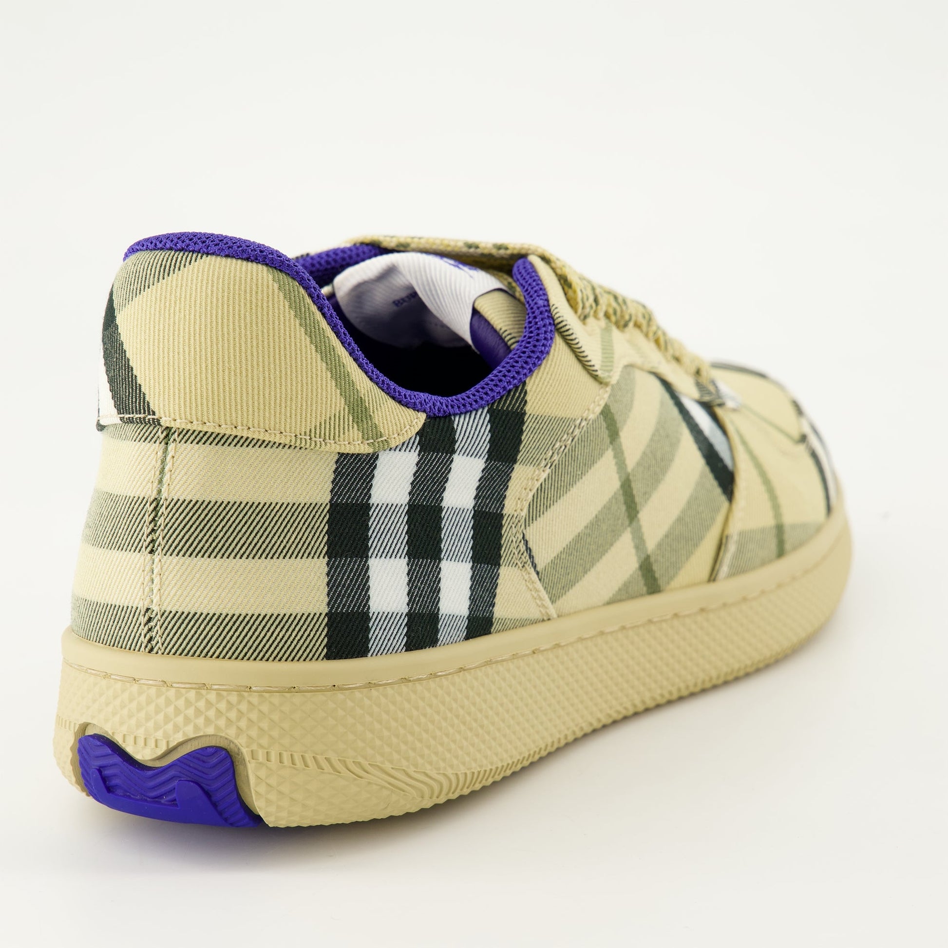 plaid sneakers, canvas sneakers, vintage check, rubber sole sneakers, Autumn-Winter 2024