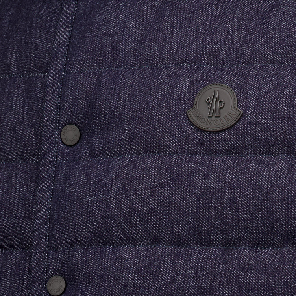 Chaleco de plumón en denim Liorane