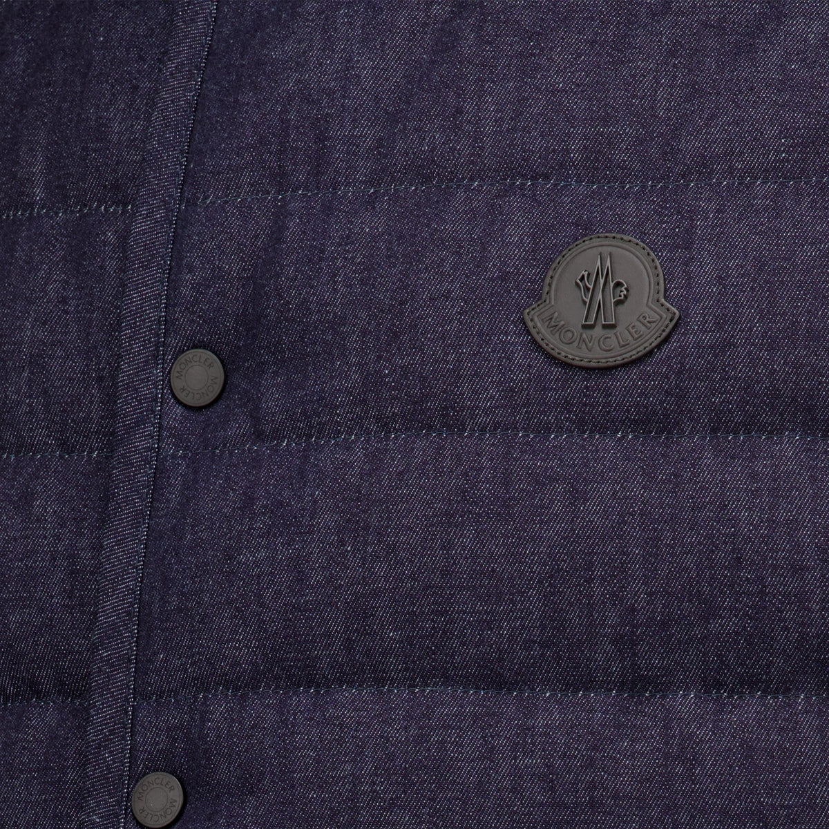 Chaleco de plumón en denim Liorane