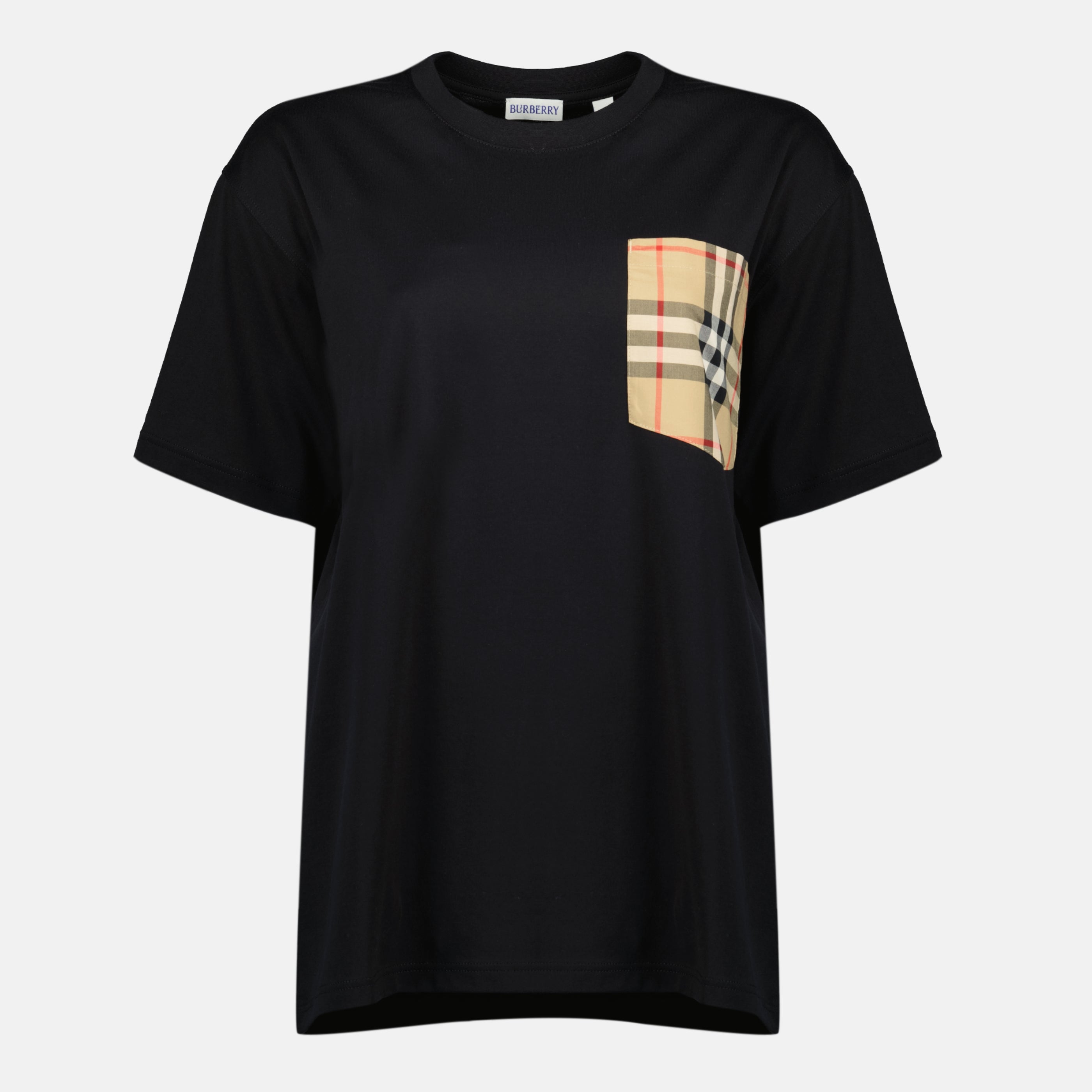 Check Black T-Shirt - Burberry - Women | WE IN STYLE