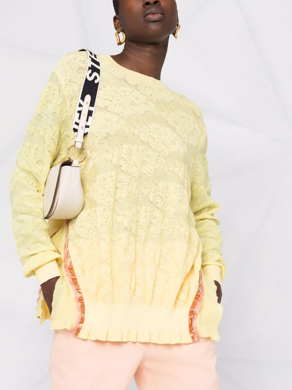 Wool sweater, Stella McCartney, yellow, winter, elegant