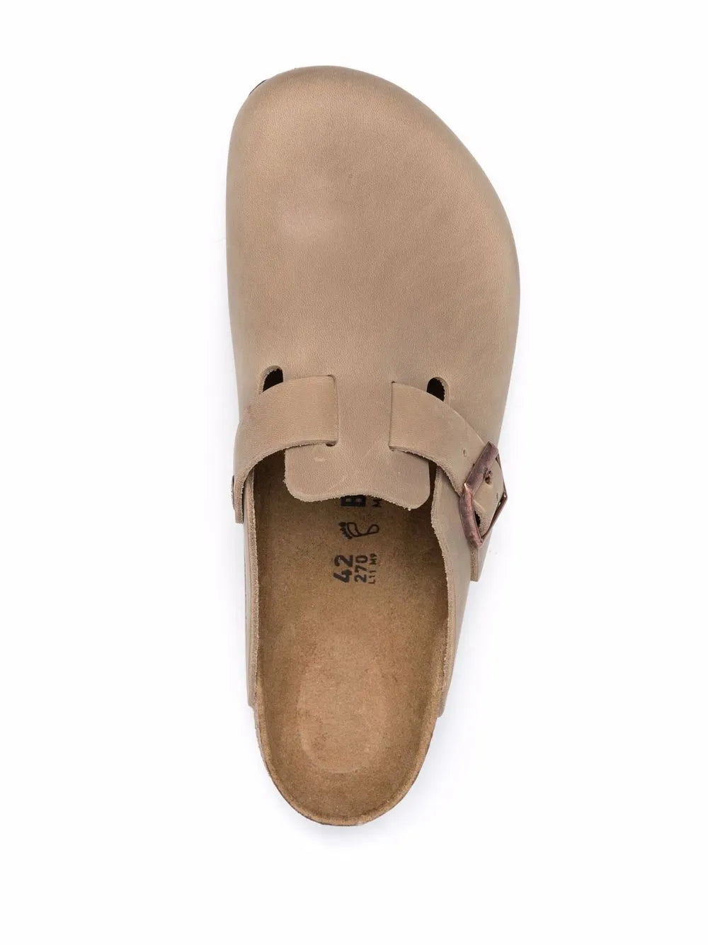 Birkenstock, Boston Mules, Oiled Leather, Beige Mules, Luxury Footwear