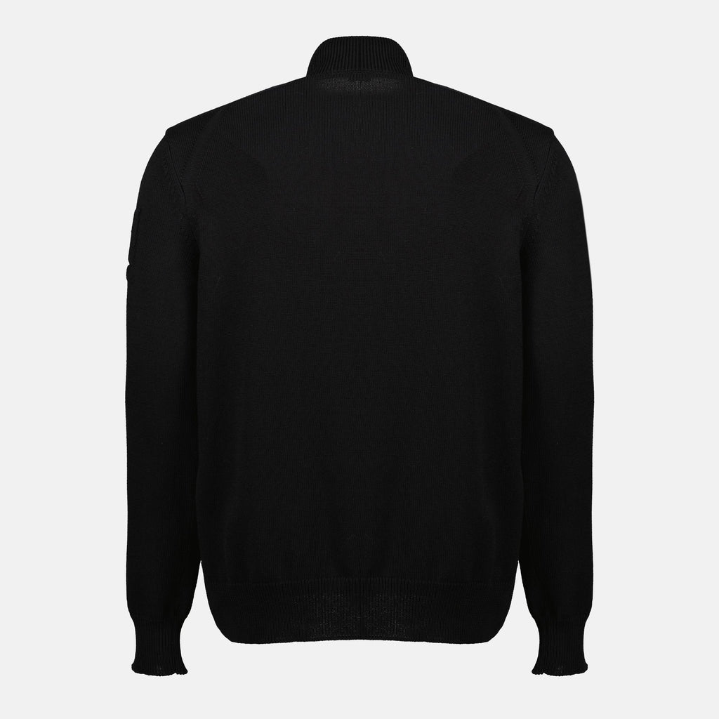 Zipped Cotton Cardigan