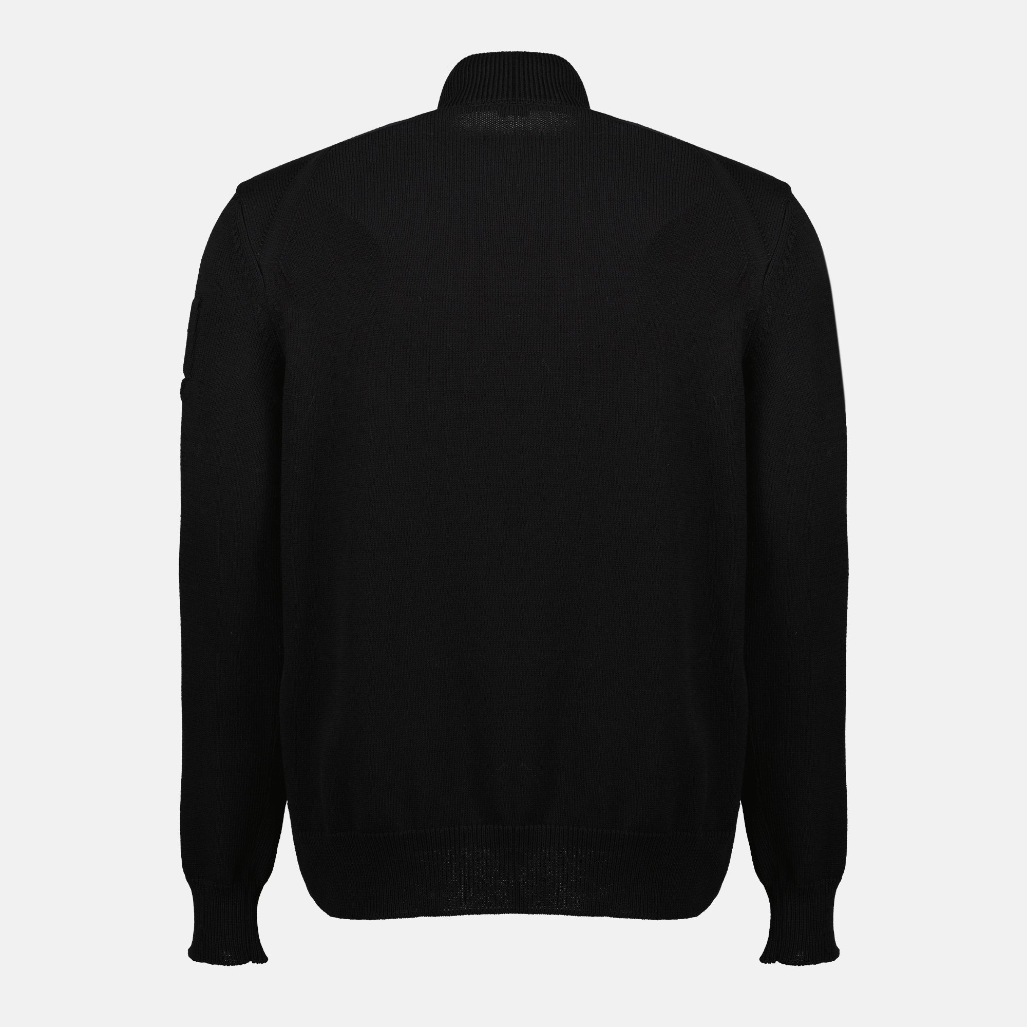 Zipped Cotton Cardigan