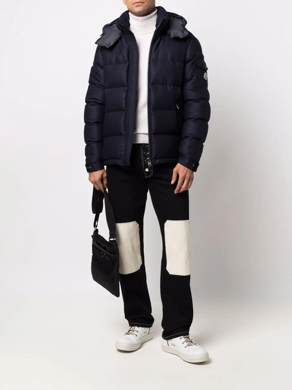 Montgenevre, Wool Puffer Jacket, Moncler, Navy Jacket, Luxury Winter Wear