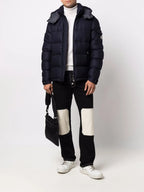 Montgenevre, Wool Puffer Jacket, Moncler, Navy Jacket, Luxury Winter Wear