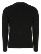 AMI Paris sweater, black wool sweater, luxury knitwear, Autumn-Winter 2024, Ami de Coeur logo