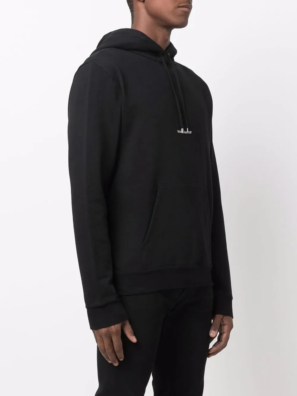 Sudadera con Capucha Negra con Logo