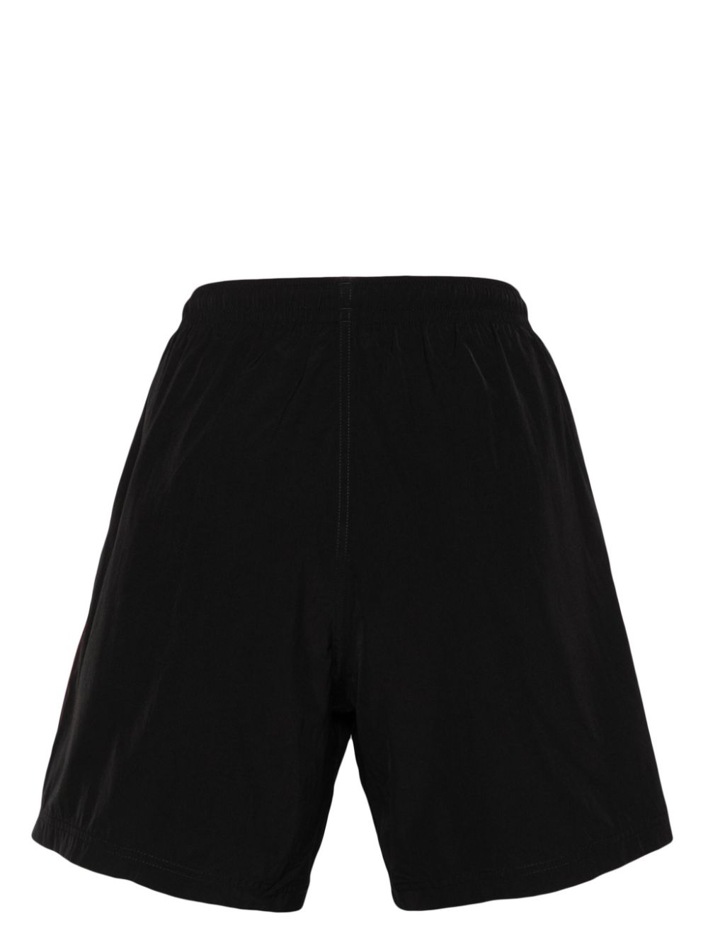 Alexander McQueen swim shorts, luxury swimwear, men's swim shorts, designer swim shorts, black logo swimwear